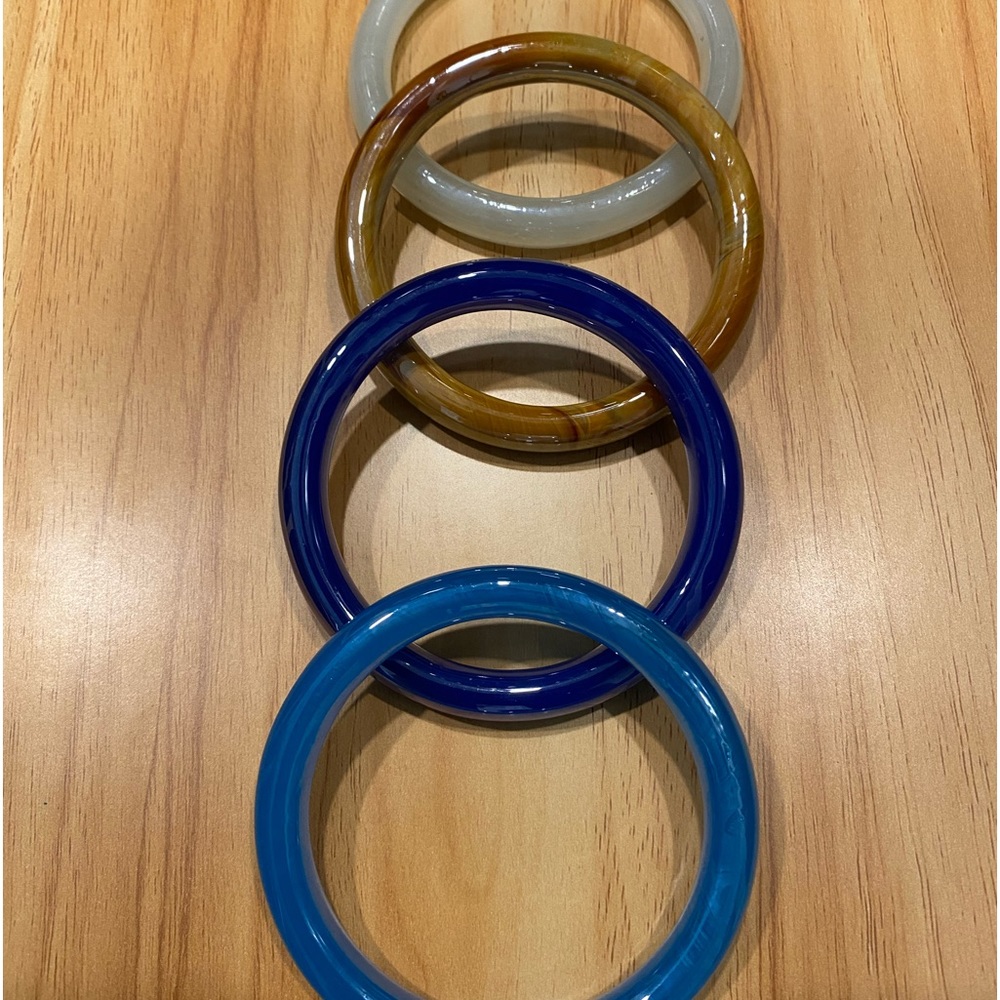 Murano Glass Bangle Bracelets Set - image 3